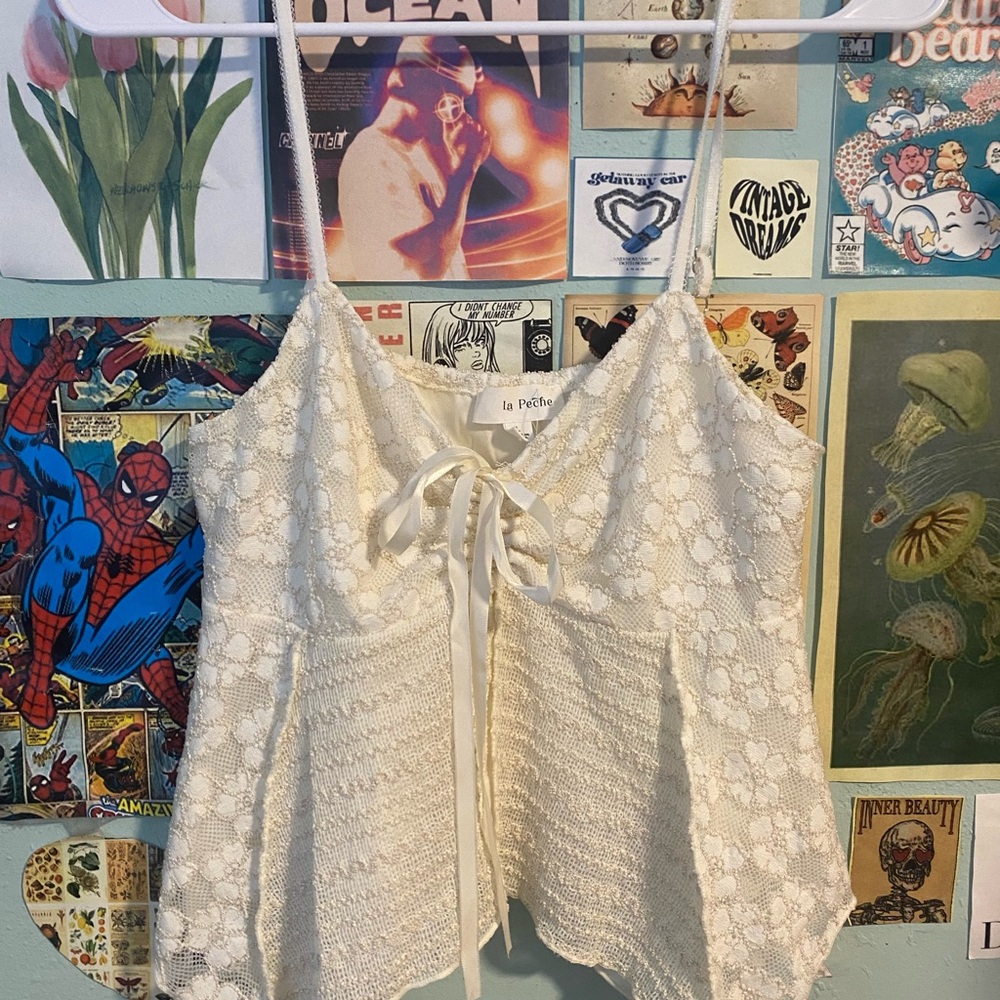 La Perla Ivory Floral Lace Camisole